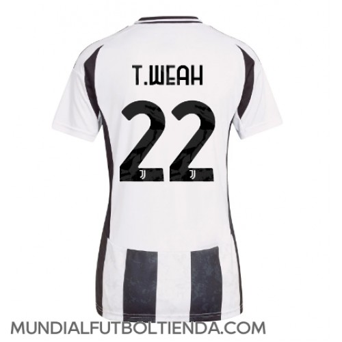 Camiseta Juventus Timothy Weah #22 Primera Equipación Replica 2024-25 para mujer mangas cortas